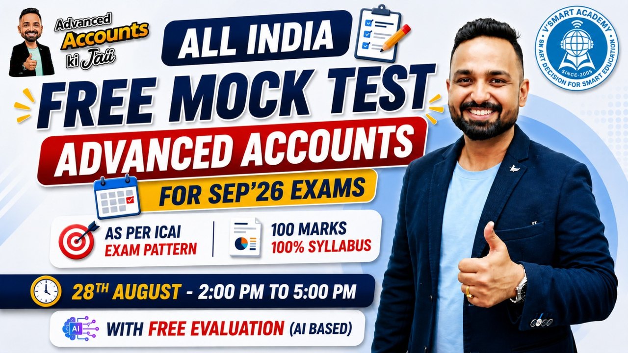 All India Free Mock Test, Advanced Accounting. CA JAI CHAWLA